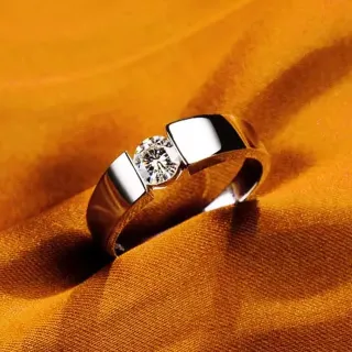 2 pc Adjustable Rhinestone Couple Finger Ring